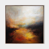 Sunset Canvas Painting Abstract Landscape Art Huge Canvas Wall Art