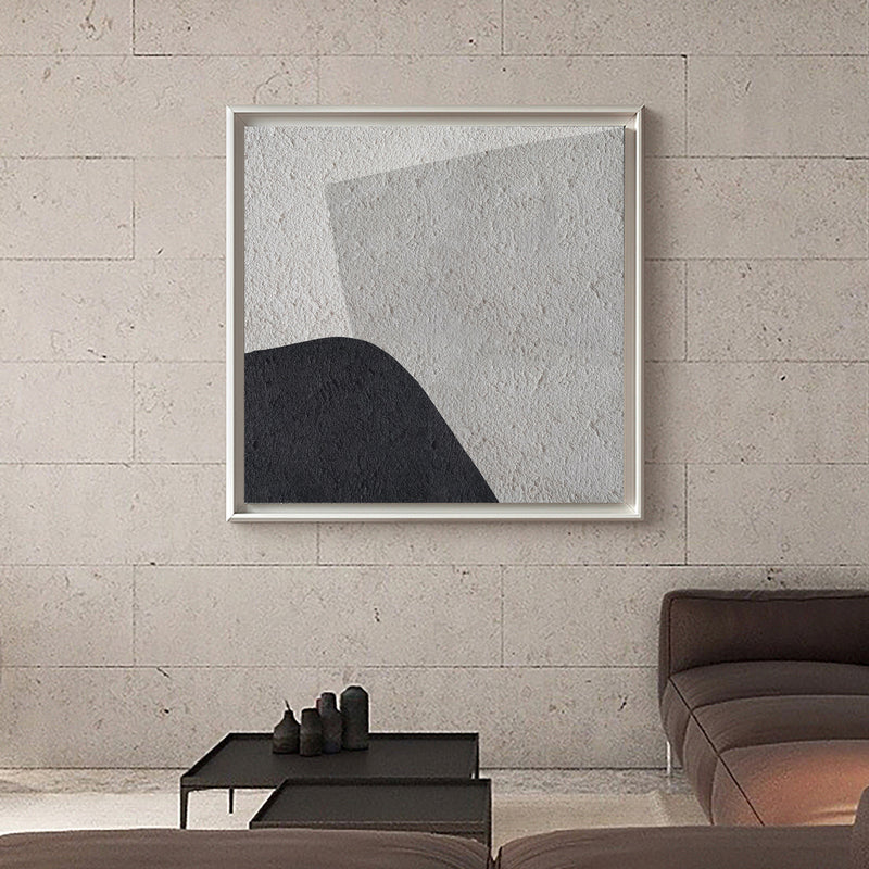 Shades Of Grey Painting Abstract Geometric Minimalist Painting Gray White Black