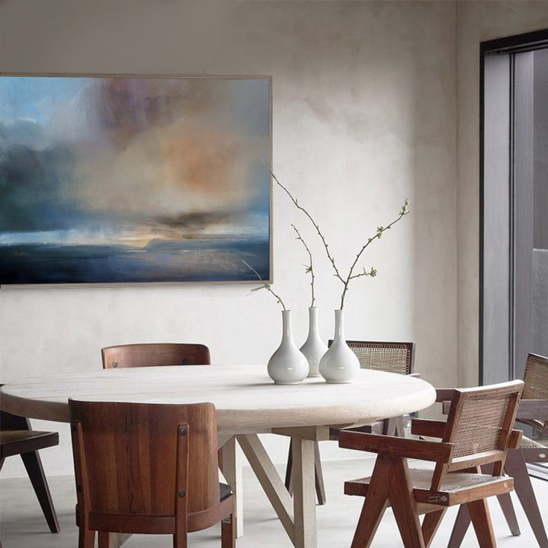 Large Seascape Wall Art Oversized Beach Wall Art Horizontal Coastal Wall Art