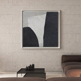 Black And White Minimalist Art Large Geometric Painting Art For Office
