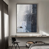 Minimalist Abstract Painting Large Black White And Grey Abstract Canvas Art Extra Large Textured Abstract Painting Impressionism Abstract
