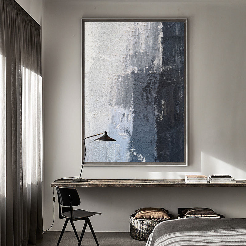 Minimalist Abstract Painting Large Black White And Grey Abstract Canvas Art Extra Large Textured Abstract Painting Impressionism Abstract