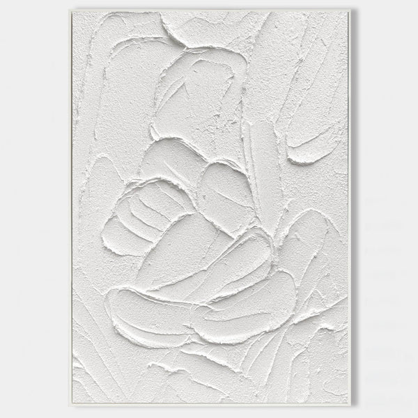 white Textured canvas art white 3D Textured art white textured wall art white abstract art painting white abstract painting white abstract wall art