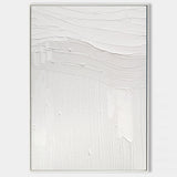 White Abstract Painting White textured wall art White wall art White 3D wall art Large White Abstract art White canvas art White wall decor