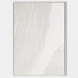 White Minimalist Painting White 3D Textured Painting Large White Abstract Painting Modern abstract painting Living Room Minimalist Art