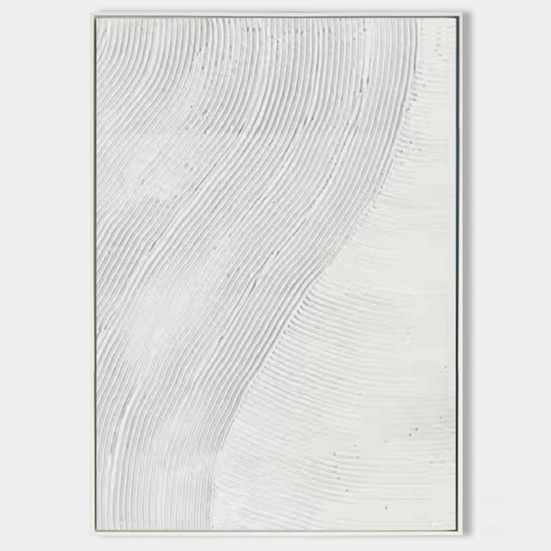 3D White Abstract Painting White 3D Textured Painting White 3D Minimalist Painting Large White Abstract Painting Modern abstract painting