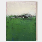 Green Modern Abstract Landscape Painting On Canvas Abstract Canvas Wall Art