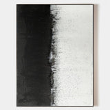 Minimalist Black And White Wall Art Wabi-sabi Canvas Wall Art Acrylic Painting For Sale