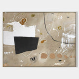 Modern Khaki Abstract Wall Painting Large Khaki Abstract Painting Abstract Art For Sale