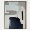 modern minimalist art black and grey abstract art large canvas art for living room