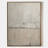 Wabi-sabi Beige Grey Wall Art Minimalist Painting On Canvas Large Canvas Art For Livingroom