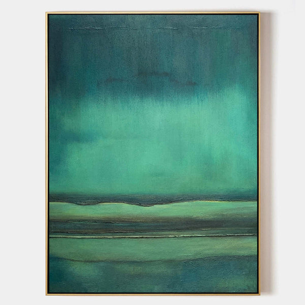 Large Green Abstract Canvas Wall Art Oil Painting On Canvas Modern Art Contemporary Art