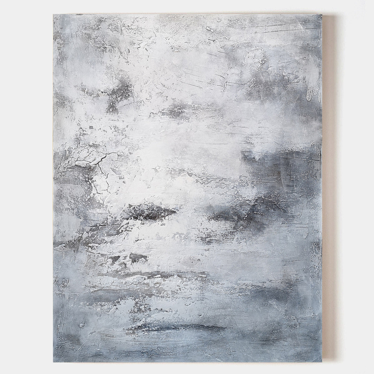 Grey Abstract Painting 36 X 48 #IS54