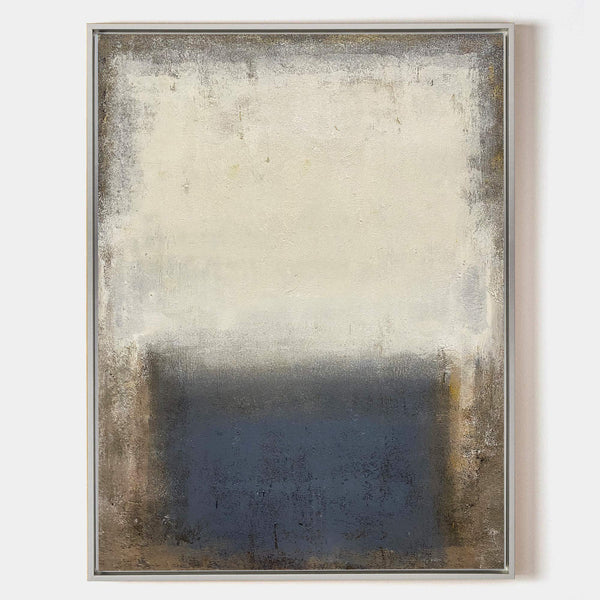 Brown Minimalist Acrylic Painting On Canvas Extra Large Beige Minimal Canvas Art Minimalist Wall Art