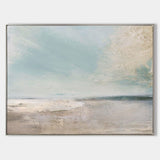 Abstract Beach Paintings On Canvas Modern Horizontal Beach Canvas Wall Art Fine Art Seascapes