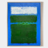 Blue And Green Minimalist Acrylic Painting On Canvas Extra Large Minimal Canvas Art Abstract Minimalist Modern Wall Art