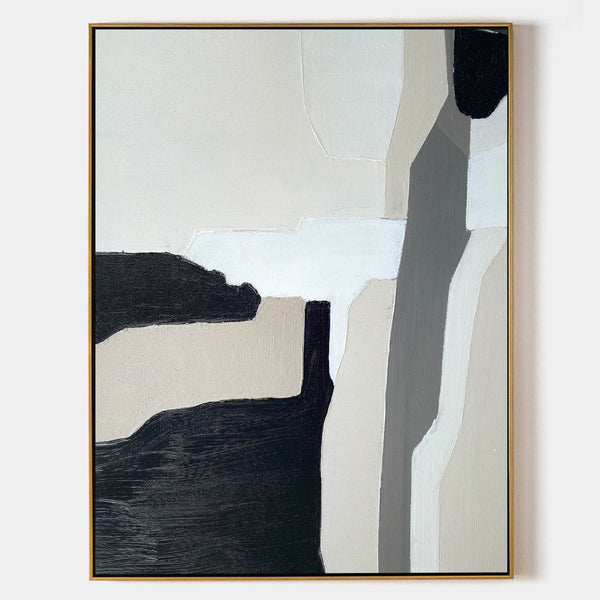 Minimalist Art Neutral Abstract Artwork Rich Textured Acrylic Painting Minimalist Painting