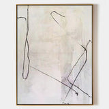 White Abstract Painting White Minimalist Painting Large White Abstract Painting For Home Decor