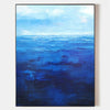 Blue Ocean Painting On Canvas Contemporary Ocean Art Impressionist Ocean Painting