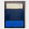 Blue And Brown Minimalist Acrylic Painting On Canvas Blue Minimal Canvas Art Abstract Minimalist Modern Wall Art For Living Romm