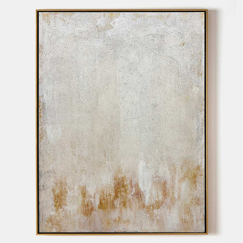 Original Beige White Abstract Canvas Art Contemporary Art Modern Abstract Painting On Canvas Acrylic Large Abstract Canvas Wall Art