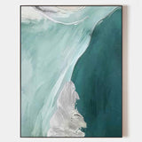 Abstract Green Canvas Painting Large Original Acrylic Abstract Canvas Art Modern Abstract Painting 