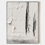 Black And White Abstract Painting Large Canvas Wall Art, Original Textured Painting Textured Art