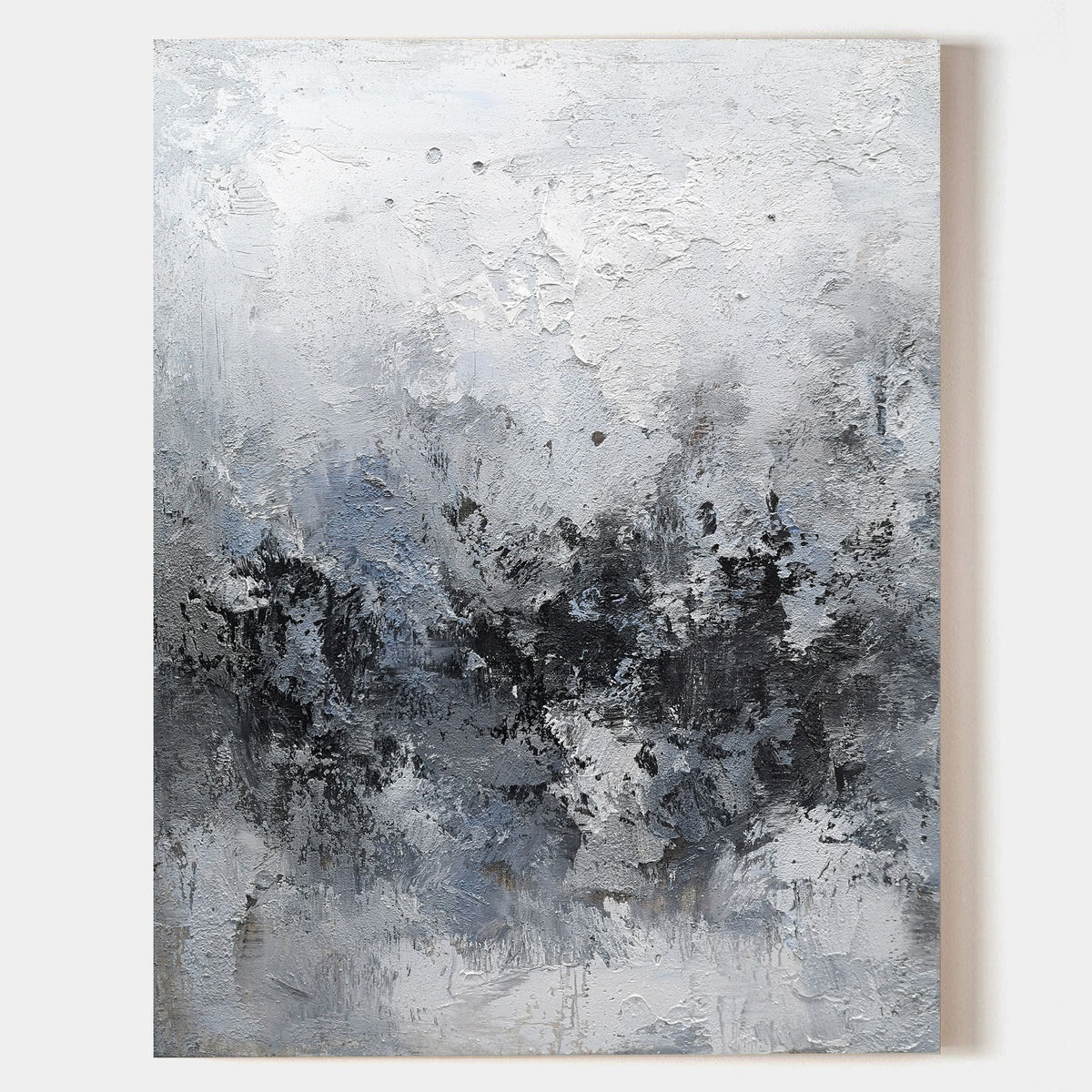 Grey Abstract Painting 36 X 48 #IS03