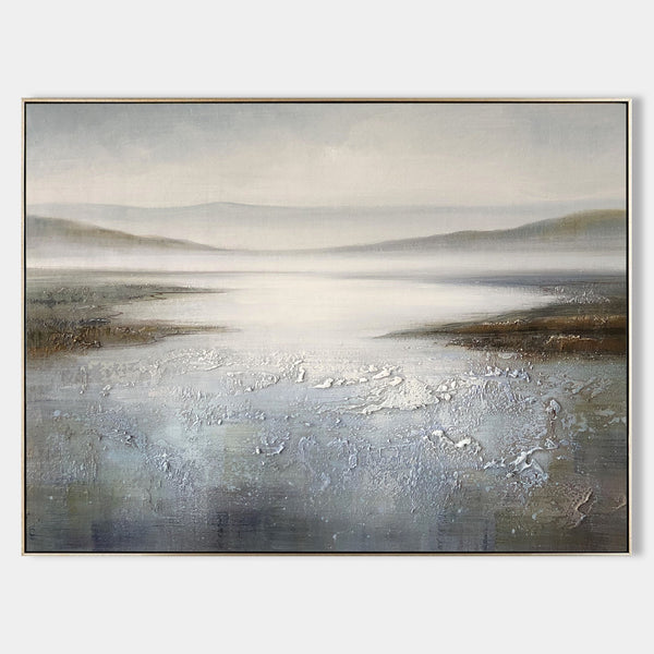 Modern Textured Landscape Oil Paintings Large Canvas Wall Art Abstract Landscape Wall Art For Sale