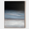 Modern Black Blue Minimalist Painting Abstract Oil Painting Canvas Wall Art For Livingroom