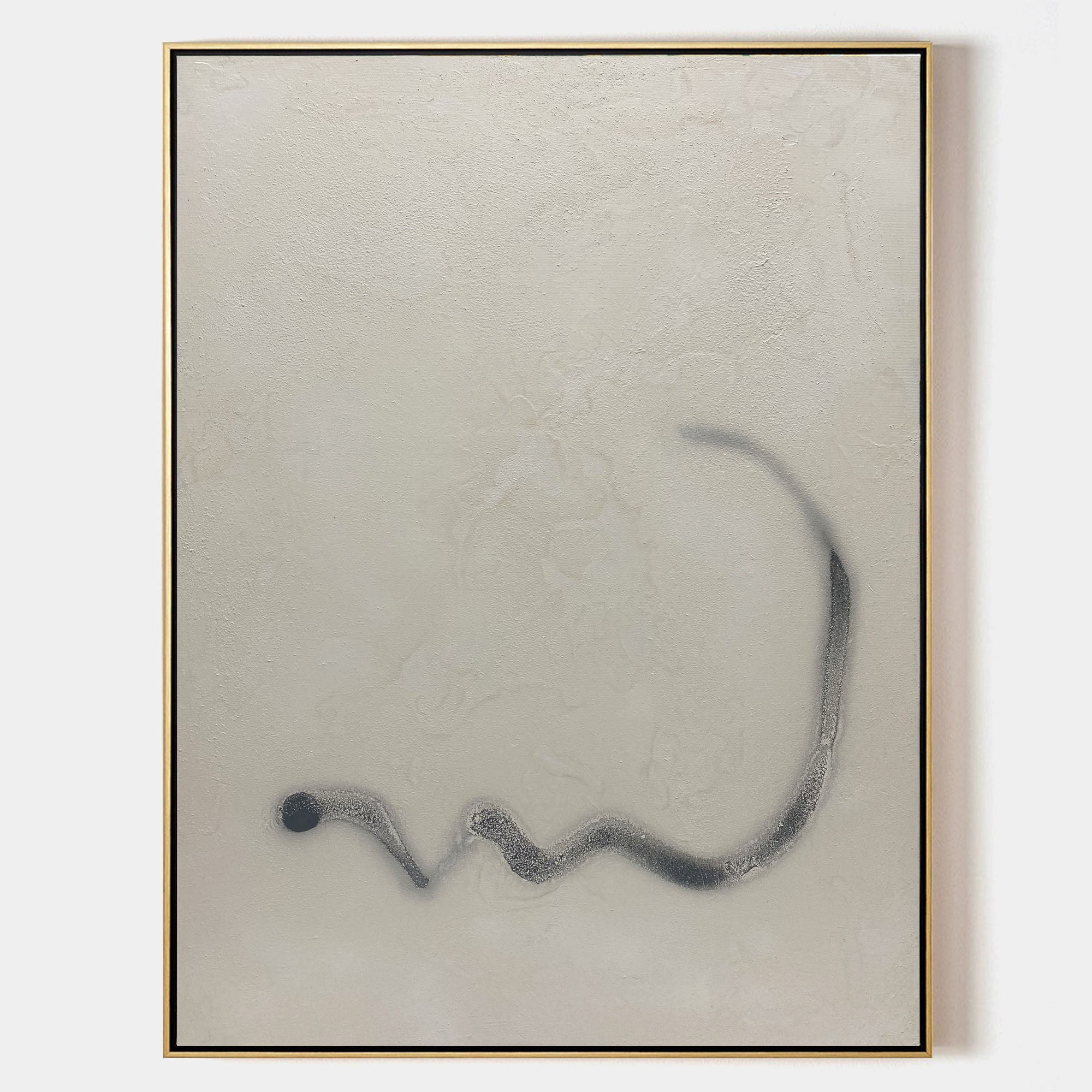 Large White And Beige Artwork Oversized Framed Wall Art X Large Wall Art