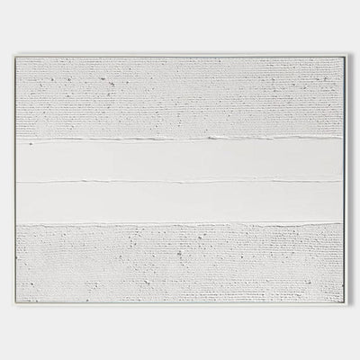 Luxury White Abstract Painting White 3D Textured Painting White 3D Minimalist Painting Large White Abstract Painting Modern abstract painting