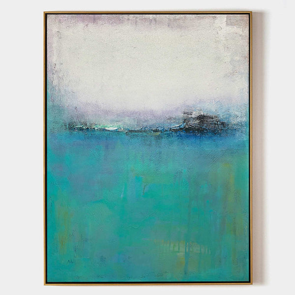 Blue Minimalist Acrylic Painting On Canvas Extra Large Minimal Canvas Art Abstract Minimalist Modern Wall Art