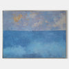 Large Blue Ocean Abstract Painting Large Acrylic Coastal Abstract Cnvas Wall Art
