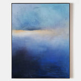 Impressionist Ocean Sunset Acrylic Painting Extra Large Modern Beach Art