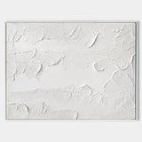 Large White Modern Abstract Painting On Canvas Extra Large Abstract Art Canvas Painting For Living Room