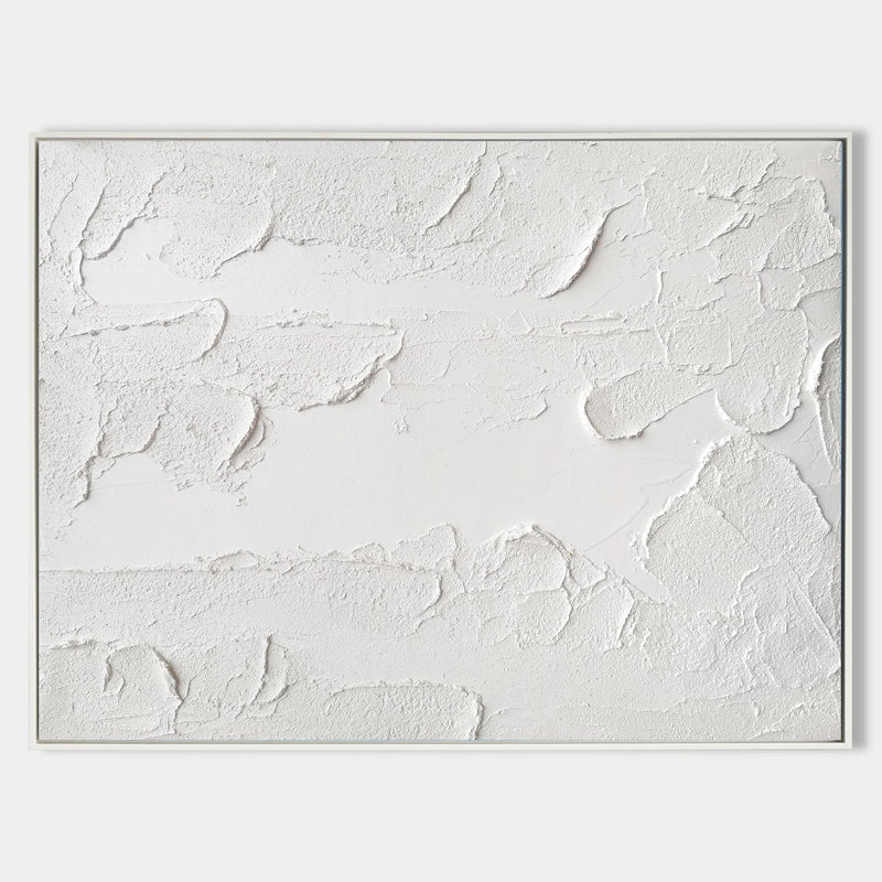 Large White Modern Abstract Painting On Canvas Extra Large Abstract Art Canvas Painting For Living Room