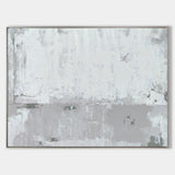 Modern Grey Abstract Wall Art Large Canvas Artworks Acrylic Painting For Living Room