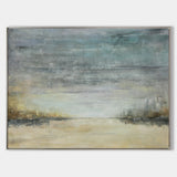 Abstract Beach Art Extra Large Sky And Sea Painting Modern Seascape Paintings