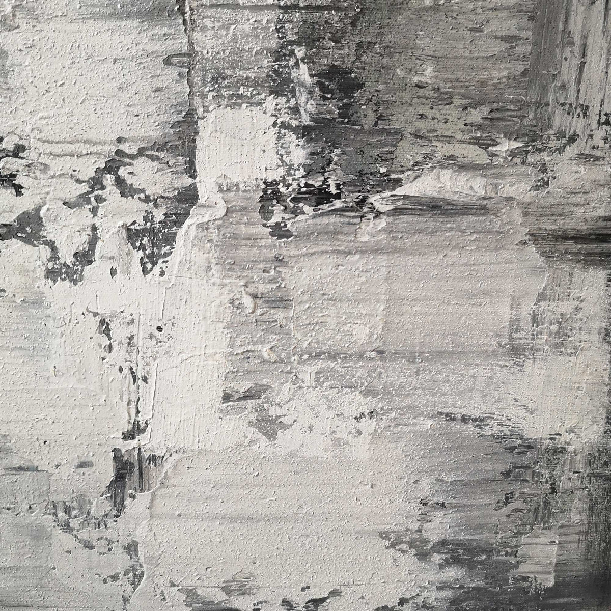 36 x 48 Vertical Grey Abstract Art Canvas Painting For Living Room