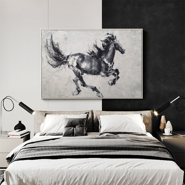 [PRODURunning Horses Canvas Wall Art Large Wild Horse Canvas Art Black Horse PaintingCT_TITLE]-[SHOP_NAME]