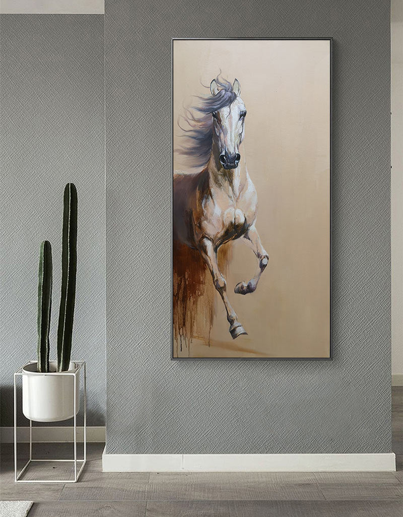 Running Horses Painting Equine Art Arabian Horse Art Large Horse Painting