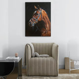 Equestrian Fine art Large Horse Painting Rustic Horse Wall Art Draft Horse Art