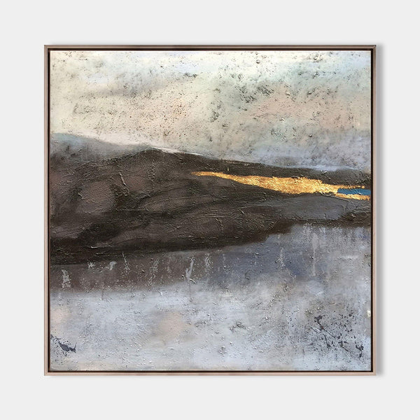 Coastal Wall Art Abstract Beach Art Abstract Seascape Paintings Gold Blown Art