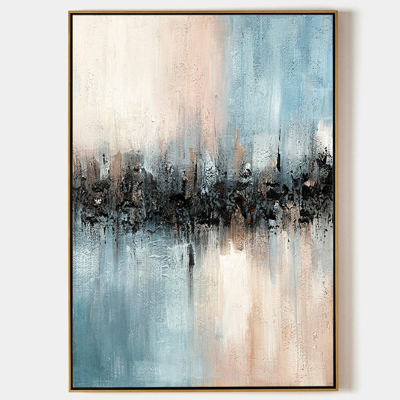 Large Coastal Wall Art Abstract Ocean Art Contemporary Seascape Paintings Modern Beach Artwork