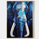 Elephant Canvas Painting Elephant Wall Art Canvas Acrylic Paint Elephant