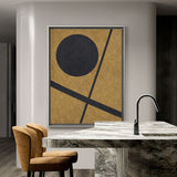 Modern Art Minimalist Painting Abstract Minimal Art Black And Gold Abstract 