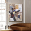 Abstract Acrylic Art Oversized Canvas Art Artwork For Large Walls Brown Gold