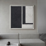 Black And White Abstract Painting Simple Minimalist Painting Abstract Lines