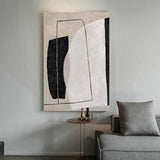 Modern Minimalist Abstract Painting Large Canvas Abstract Art Beige White